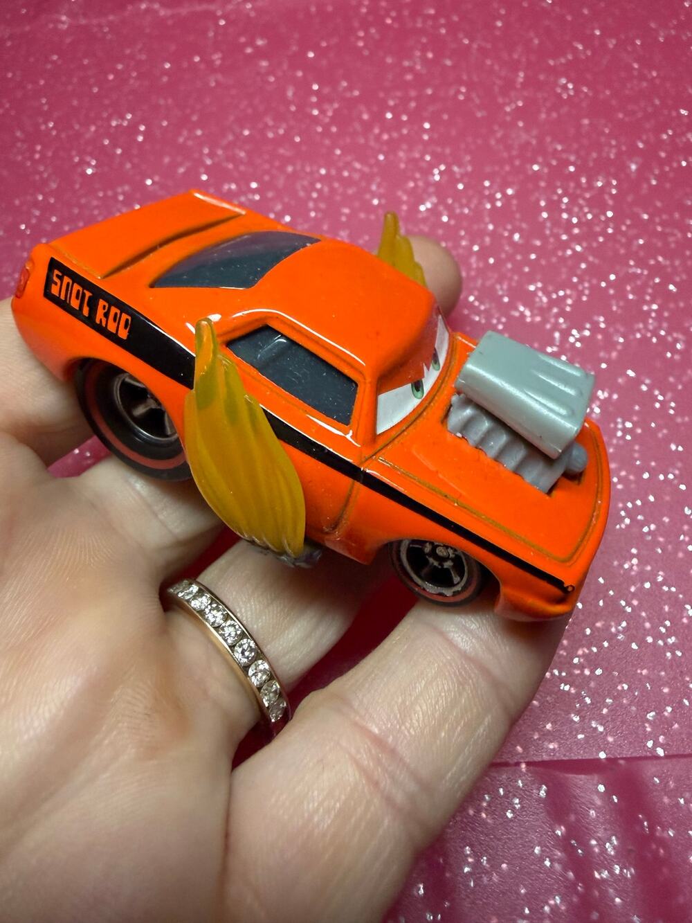 Disney Pixar Cars Snot Rod with Flames Diecast